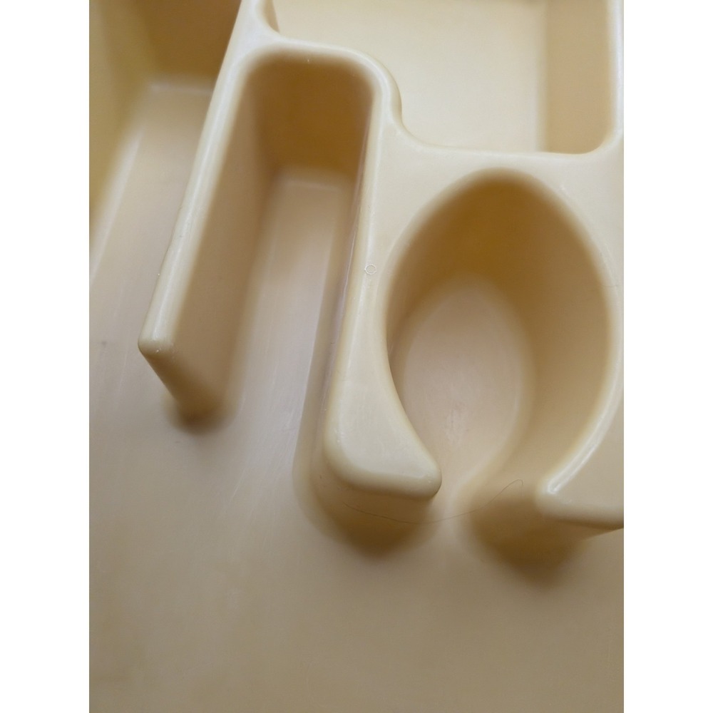 Vtg Rubbermaid Harvest Gold Utensil Flatware Silverware Tray Drawer Organizer - Picture 7 of 11